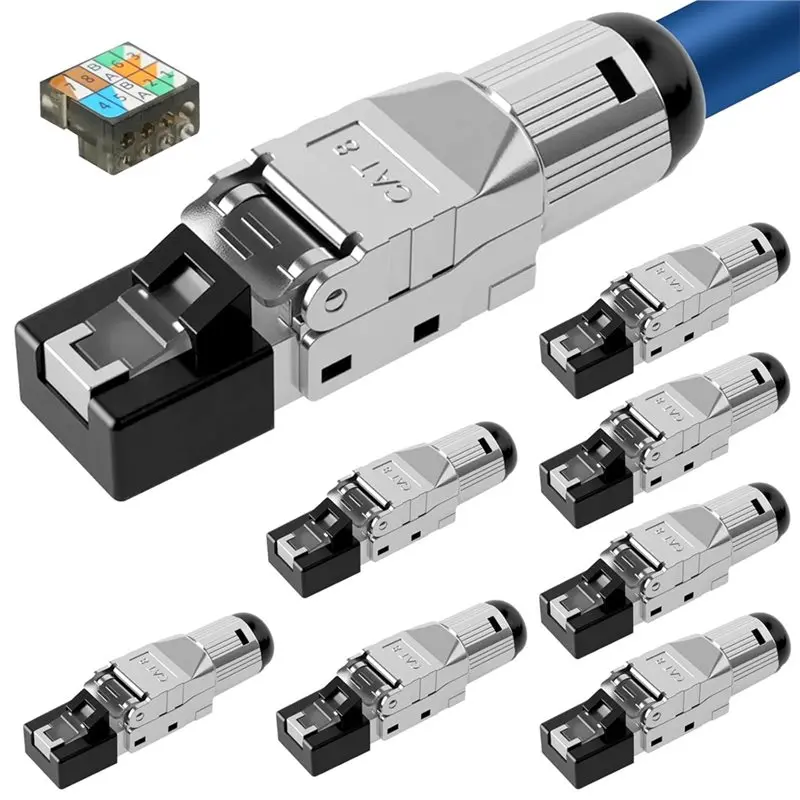 Фото M52K-LAN Ethernet для жесткого разъема RJ45 10 Гбит/с, установка сетевого кабеля CAT 8, AWG 22-26 №1