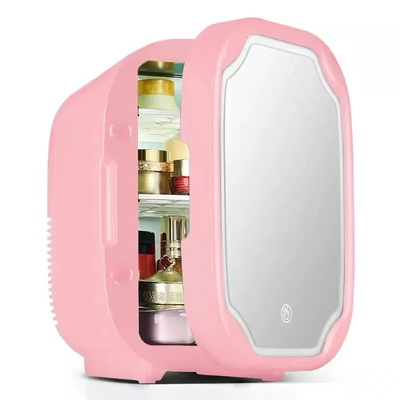 

Мини-холодильник на 8 л со встроенной магнитной косметикой для ухода за кожей, холодильники для макияжа для дома и автомобиля, портативный холодильник, охладитель, обогреватель 220 В