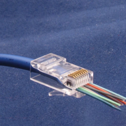 

50Pcs CAT6 Plug Network Cable Modular Pass Through Connector Plugs 8P8C Transparen Clip Hardware Cables Adapters