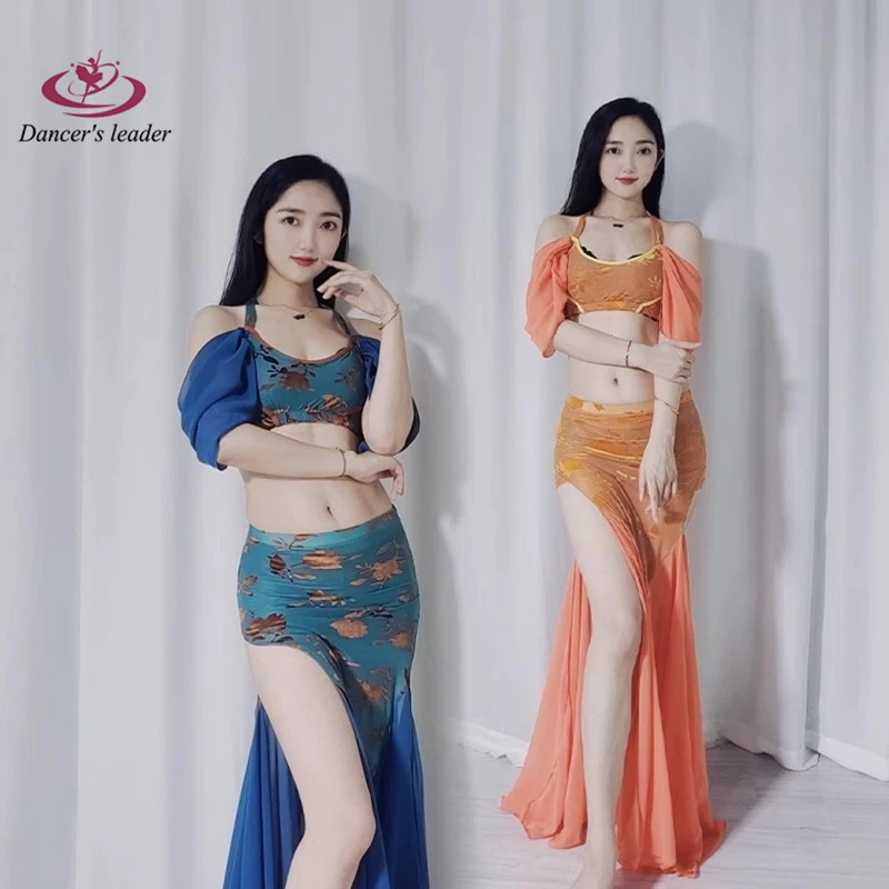 Платье для танца живота платье выступлений одежда под старину топ с подвесным