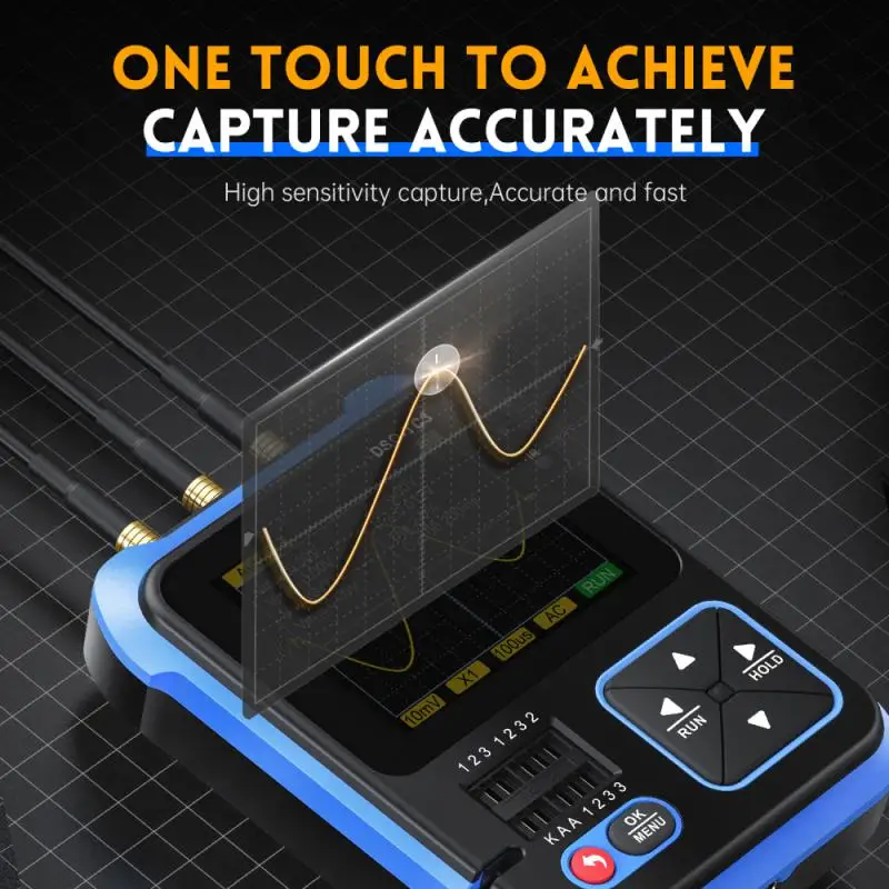 

3-in-1 Digital Oscilloscope Portable Signal Generator Oscilloscope Transistor Tester Multimeter Dso-tc3