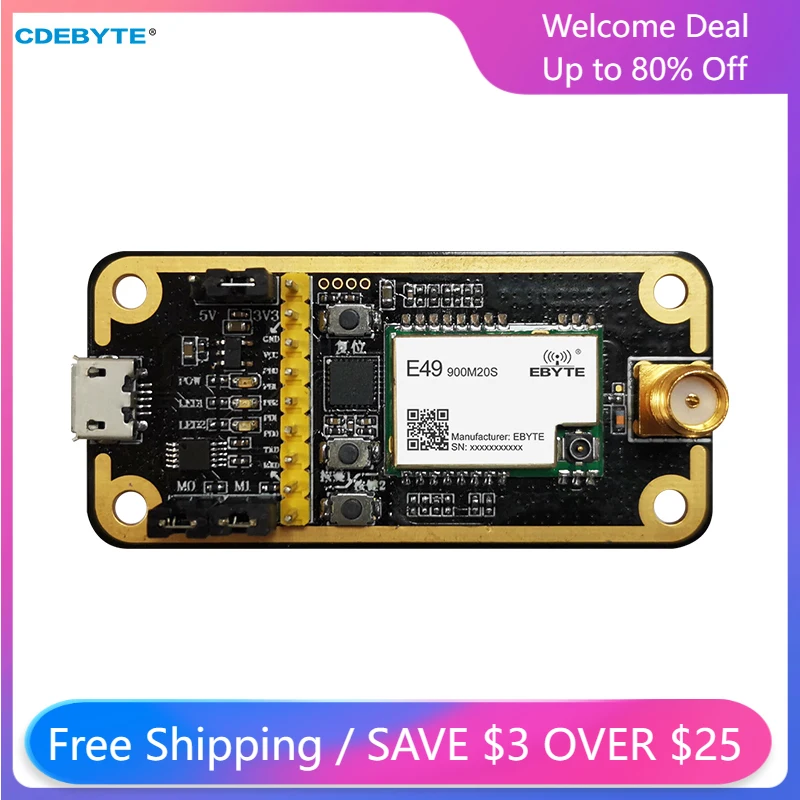 Контрольная плата беспроводного модуля CMT2300A 868/915 МГц, стандартная диагностическая плата, простой в использовании комплект для тестирования интерфейса USB Контрольная плата беспроводного модуля CMT2300A 868/915 МГц, стандартная диагностическая плата, простой в использовании комплект для тестирования интерфейса USB