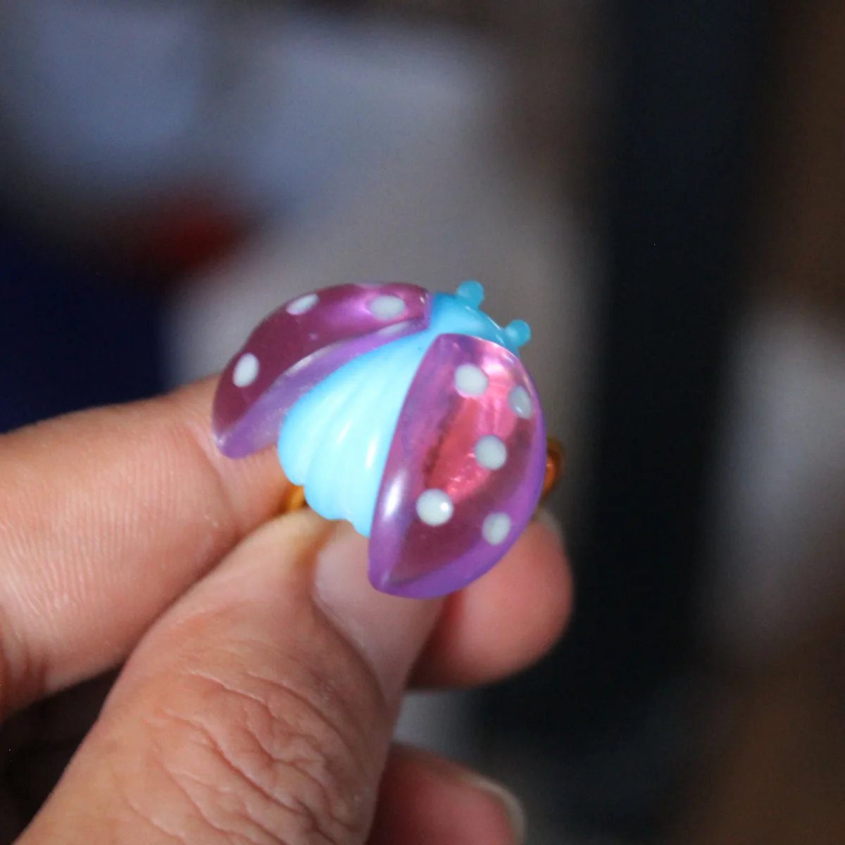 Новое светящееся кольцо божьей коровки светящиеся кольца подарок украшения для