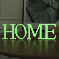 3d luminous english letters wall sticker noctilucous alphabet poster glow in the dark fluorescent letters kids room decoration