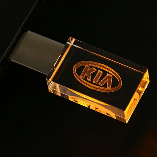 Креативная кристаллическая USB-флешка 128 ГБ с бесплатной гравировкой логотипа