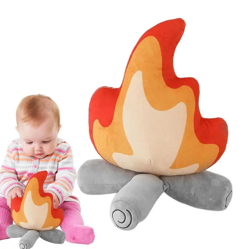 

Мультяшная забавная имитация костра, плюшевая игрушка, мягкая набивная мультяшная кукла огня, напольная подушка для гостиной, декоративная настольная подушка, подарок