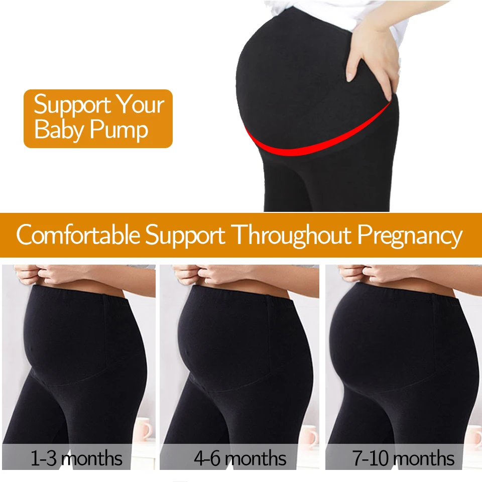 Yoga pregnant women's leggings Elastic pregnant women's pants