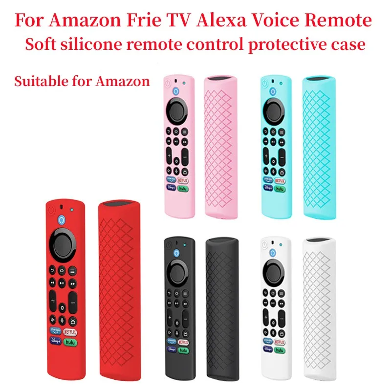 

For AmazonTV Friend TV Alexa Voice Remote Protector Case Soft silicone protective cover anti fall and anti slip protective cases