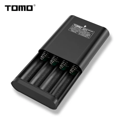 Внешний аккумулятор TOMO P4 18650, 4 слота, USB-порт