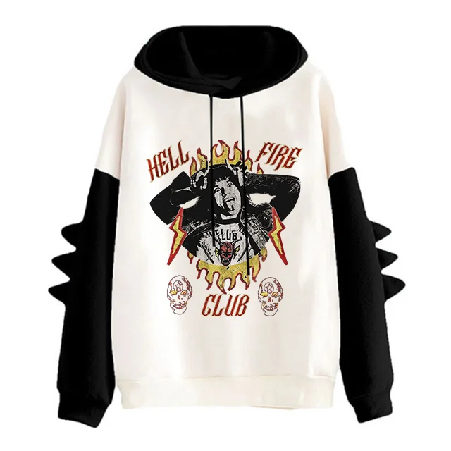 

Unisex Hellfire Club Sweatshirt Upside Down Season 4 Hawkins Hoody Eddie Munson Hoodie Men/women Funny Harajuku Clothes Female