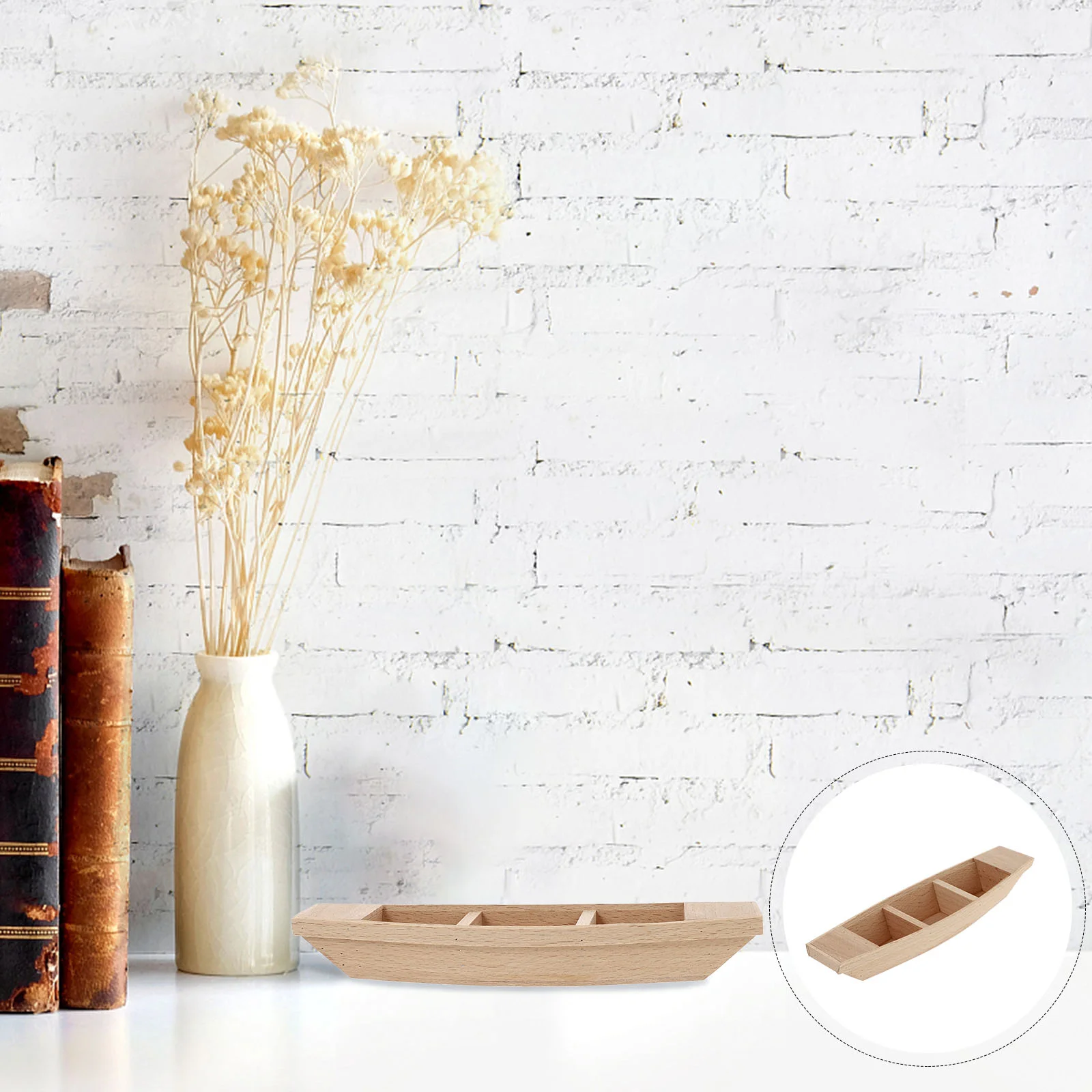 

Boat Wooden Decor Model Wood Sailingmini Sailboat Ship Fishing Boats Miniature Statue Centerpieces Coastal Micro Unfinished