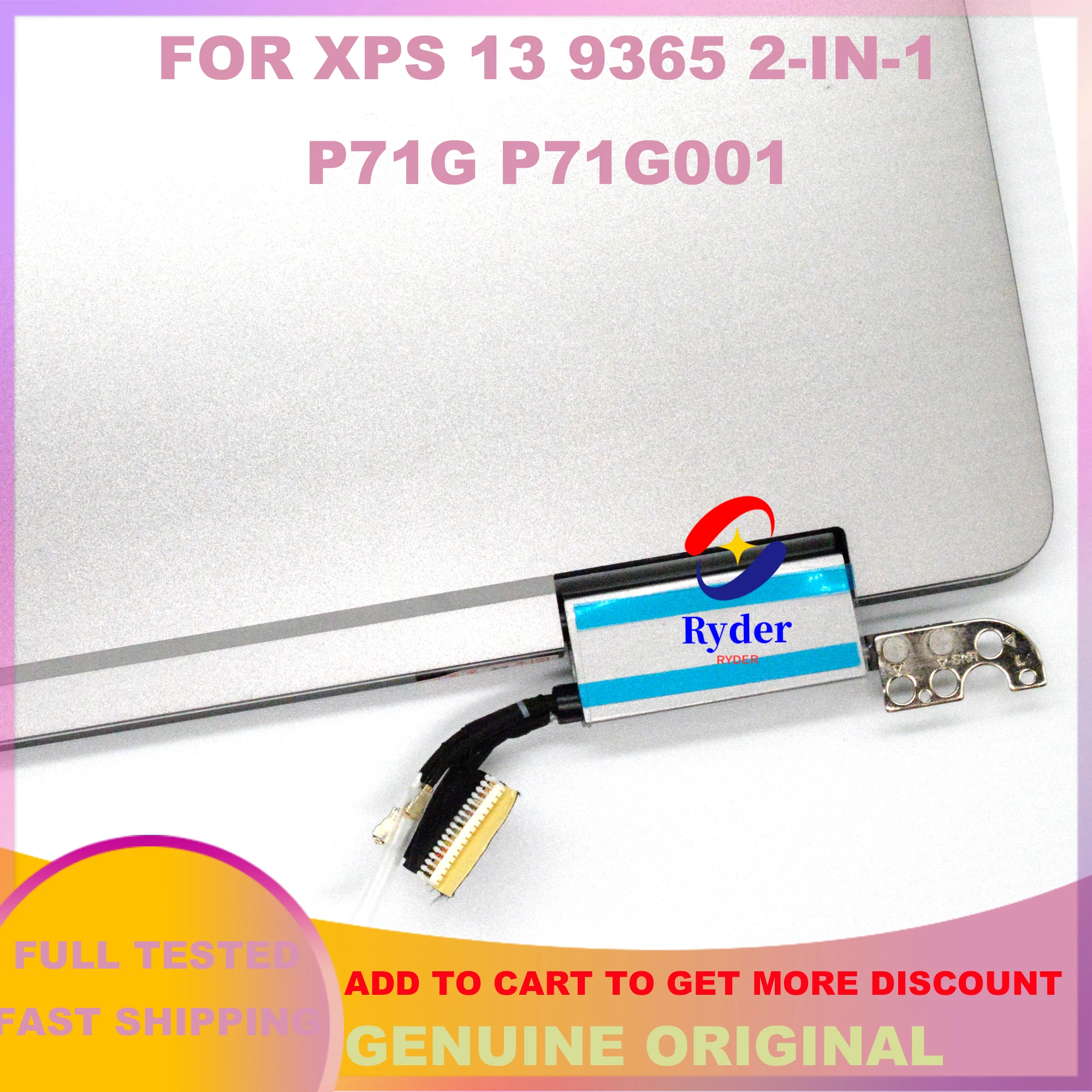 Оригинальный сенсорный ЖК-экран FHD QHD 13 3*3200 для Dell XPS 1800 P71G P71G001 в сборе с петлями