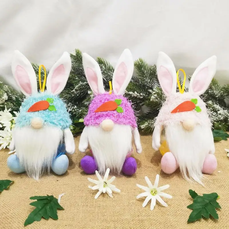 

Faceless Dolls Easter Candy Jars Easter Bunny Gnome Candy Storage Container Jar Rabbit Swedish Tomte Plush Doll Rabbit Doll