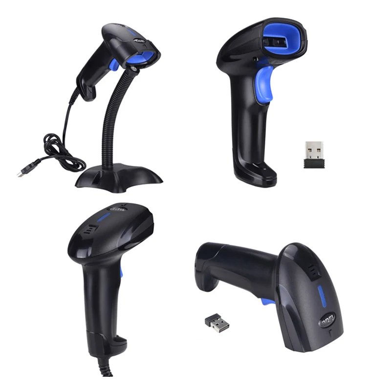 

1D USB Laser Barcode Scanner 2D QR Handheld Bar Code Readers Scanning Tools Devices for Store Supermarket Library Warehouse
