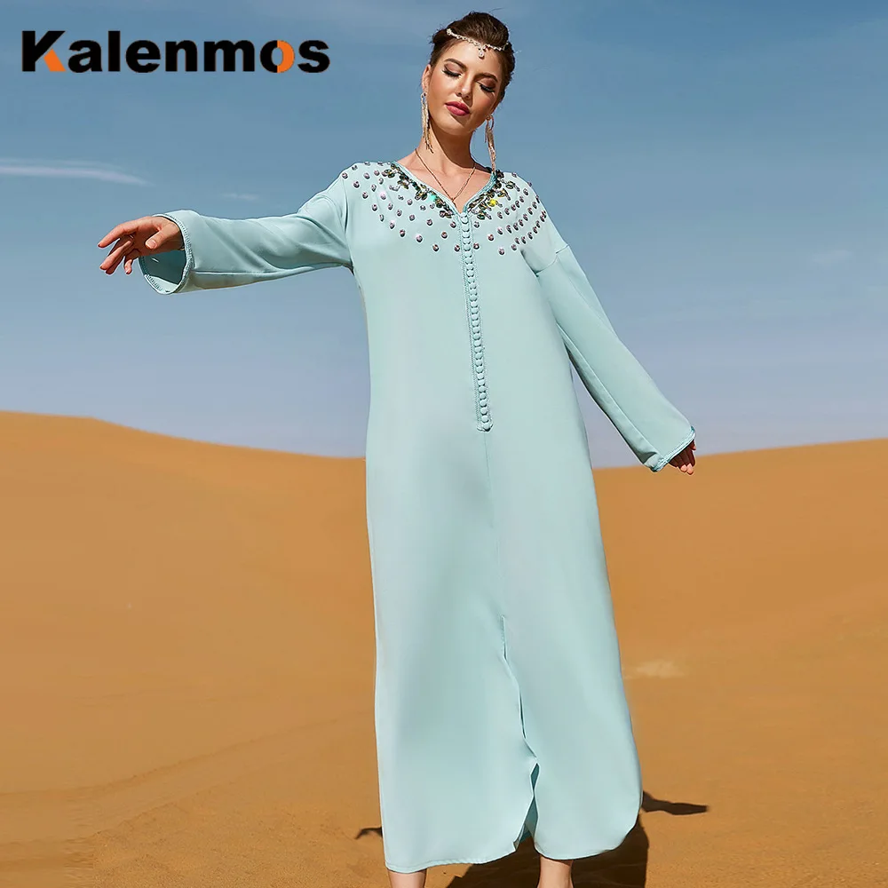 

Для женщин ИД Мубарак Абаи Турция кимоно алмаз роскошных мусульманский хиджаб платье Ислам Абаи s Robe Ete Восточный кафтан из Дубая, женские ве...