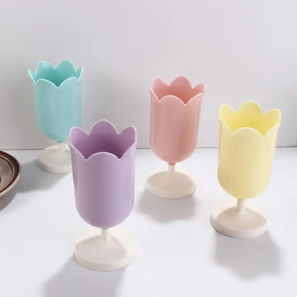 Пластиковый держатель для ручек в виде тюльпана маленькая коробка макияжа