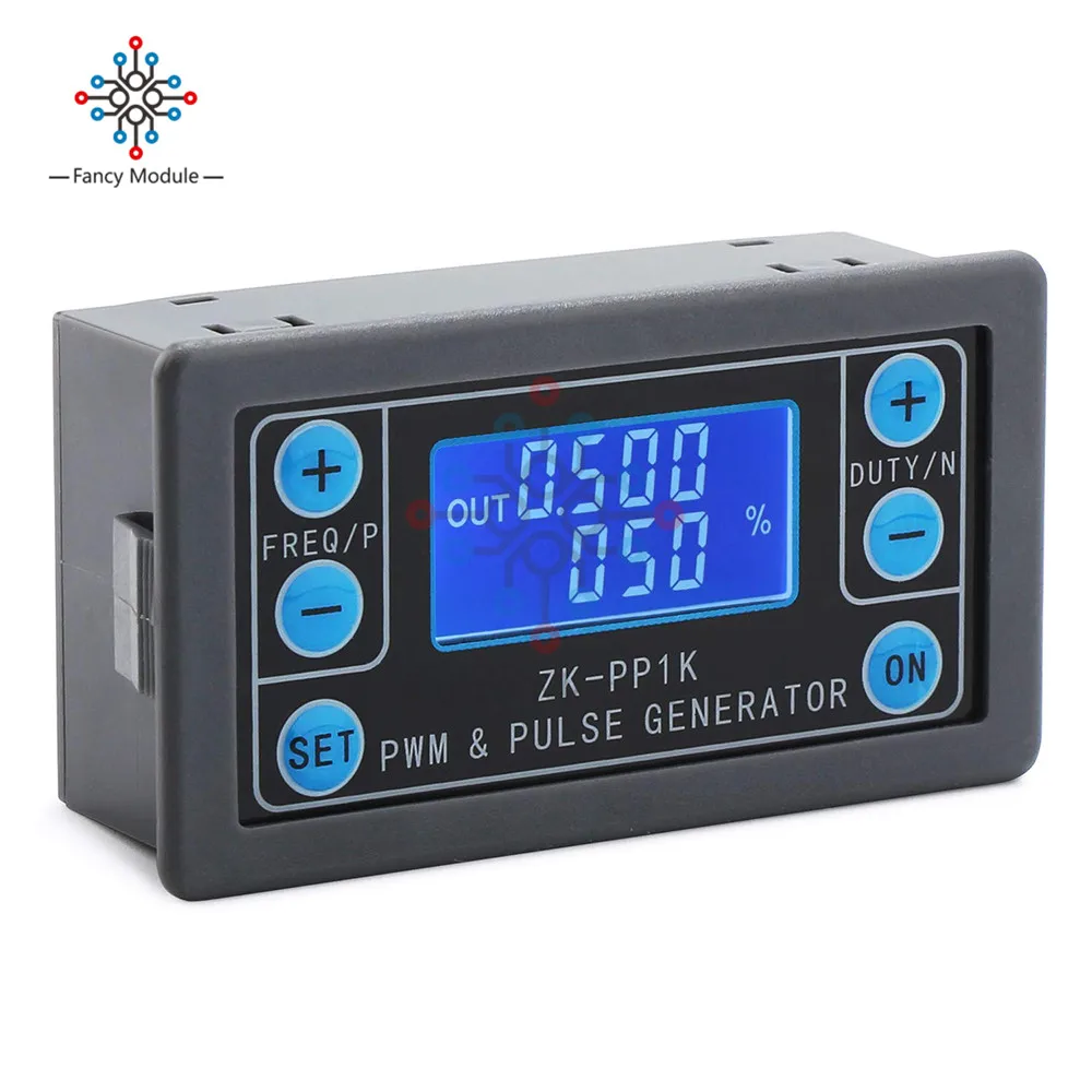 

ZK-PP1K Signal Generator Dual Mode LCD PWM 1-Channel 1Hz-150KHz PWM Pulse Frequency Duty Cycle Adjustable Square Wave Generator