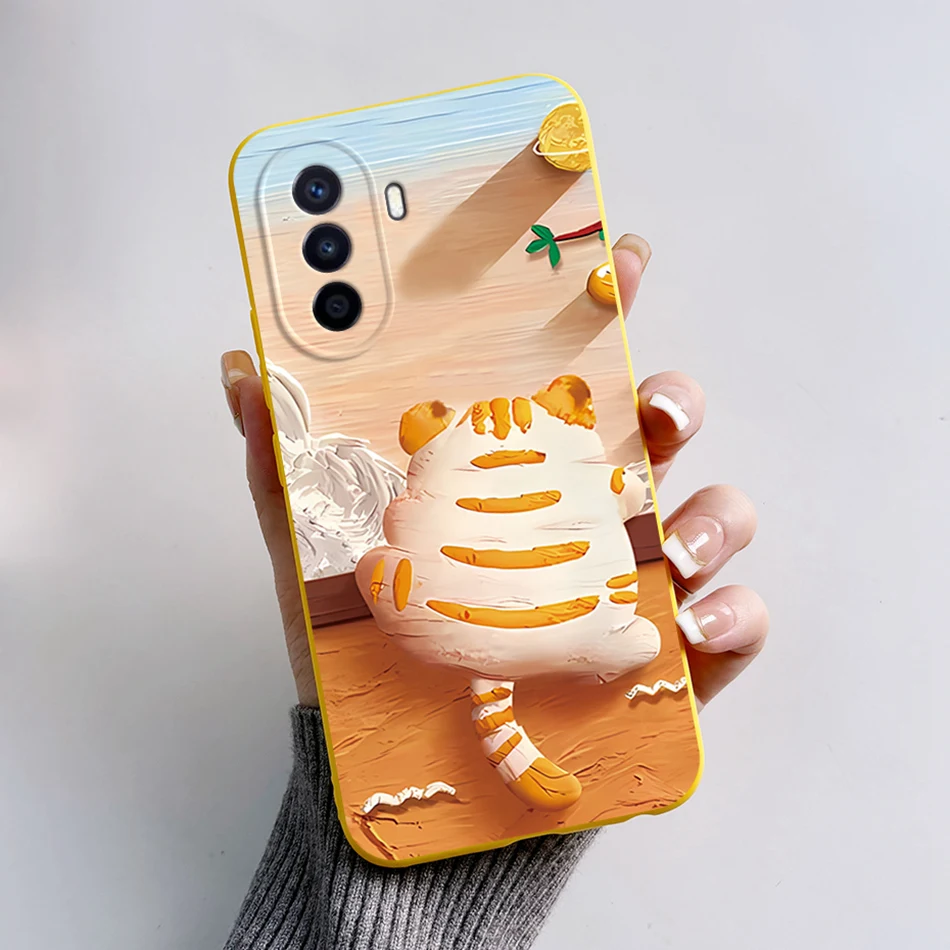 Фото Чехол для Huawei Nova Y70, задняя крышка из мягкого силикона и ТПУ с рисунком для Huawei nova Y70 Plus, чехлы NovaY70 Y 70 №2