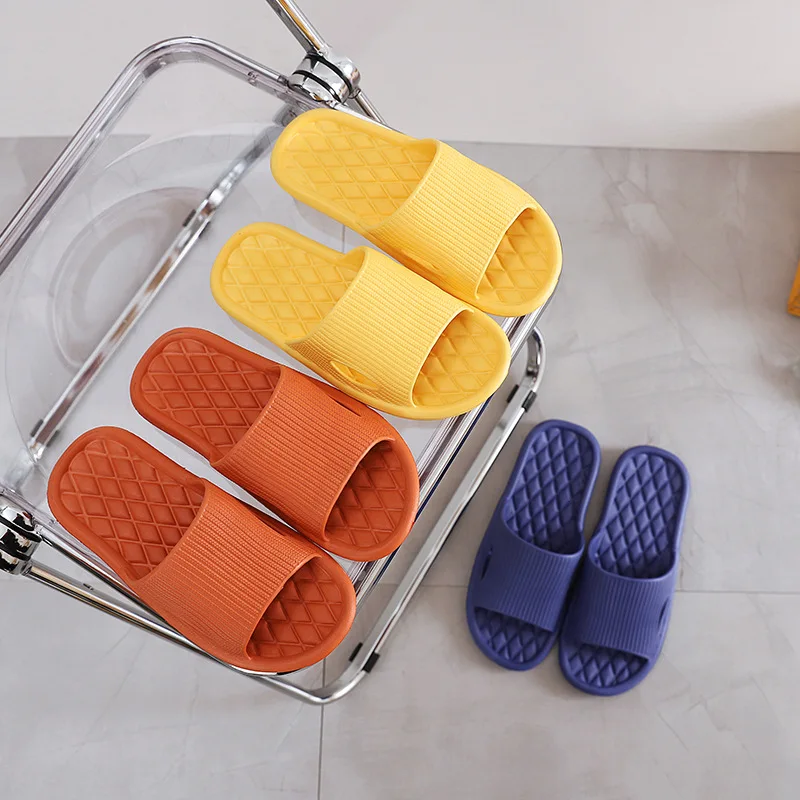 Non-Slip Slippers Men Women Indoor Home Slides Bathroom Waterproof Shoes Soft Bottom Outer Wear Sandals