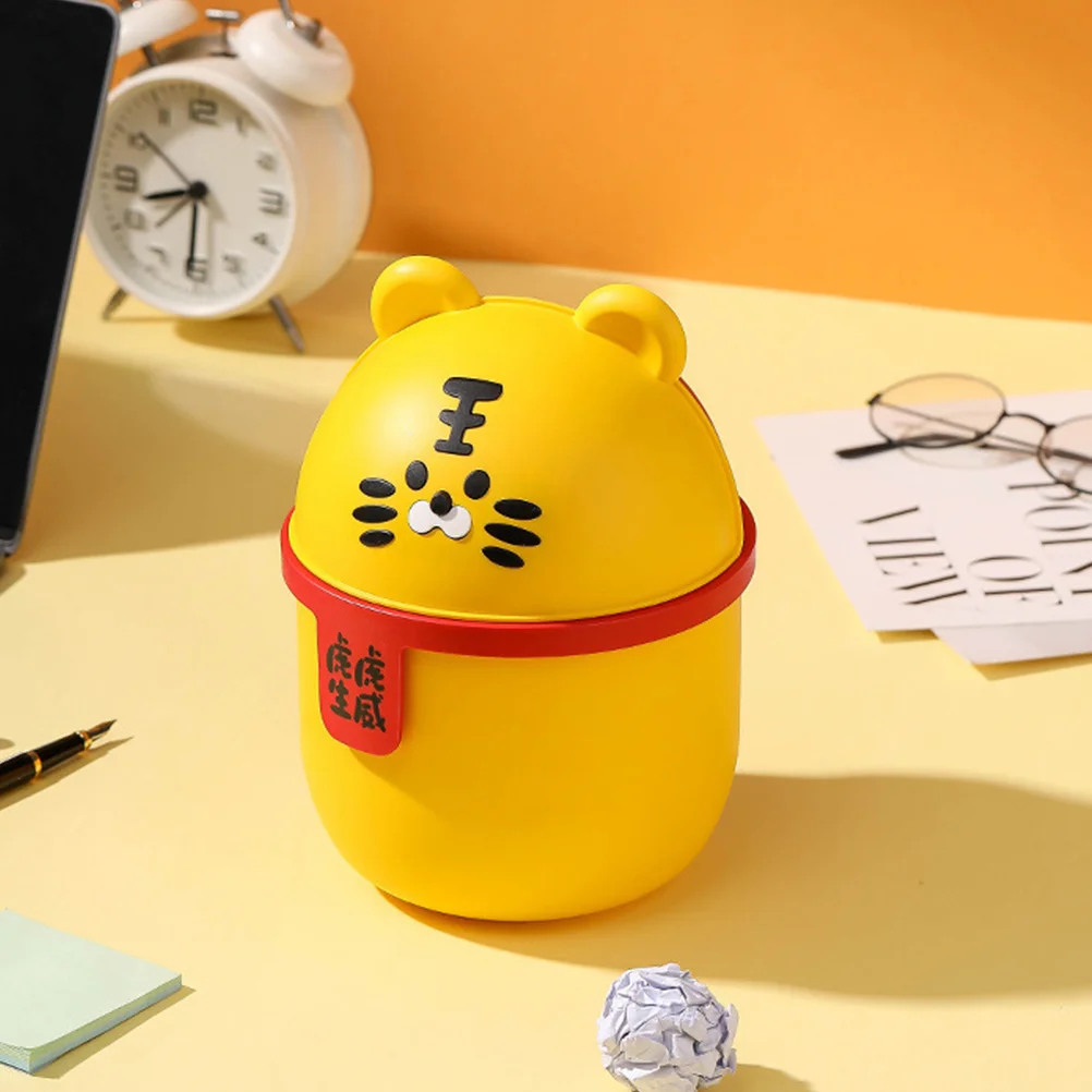 

Small Garbage Can Lid Trashbin Mini Desktop Wastebasket Small Trashcan Tiny Trash Can Office Garbage Barrels