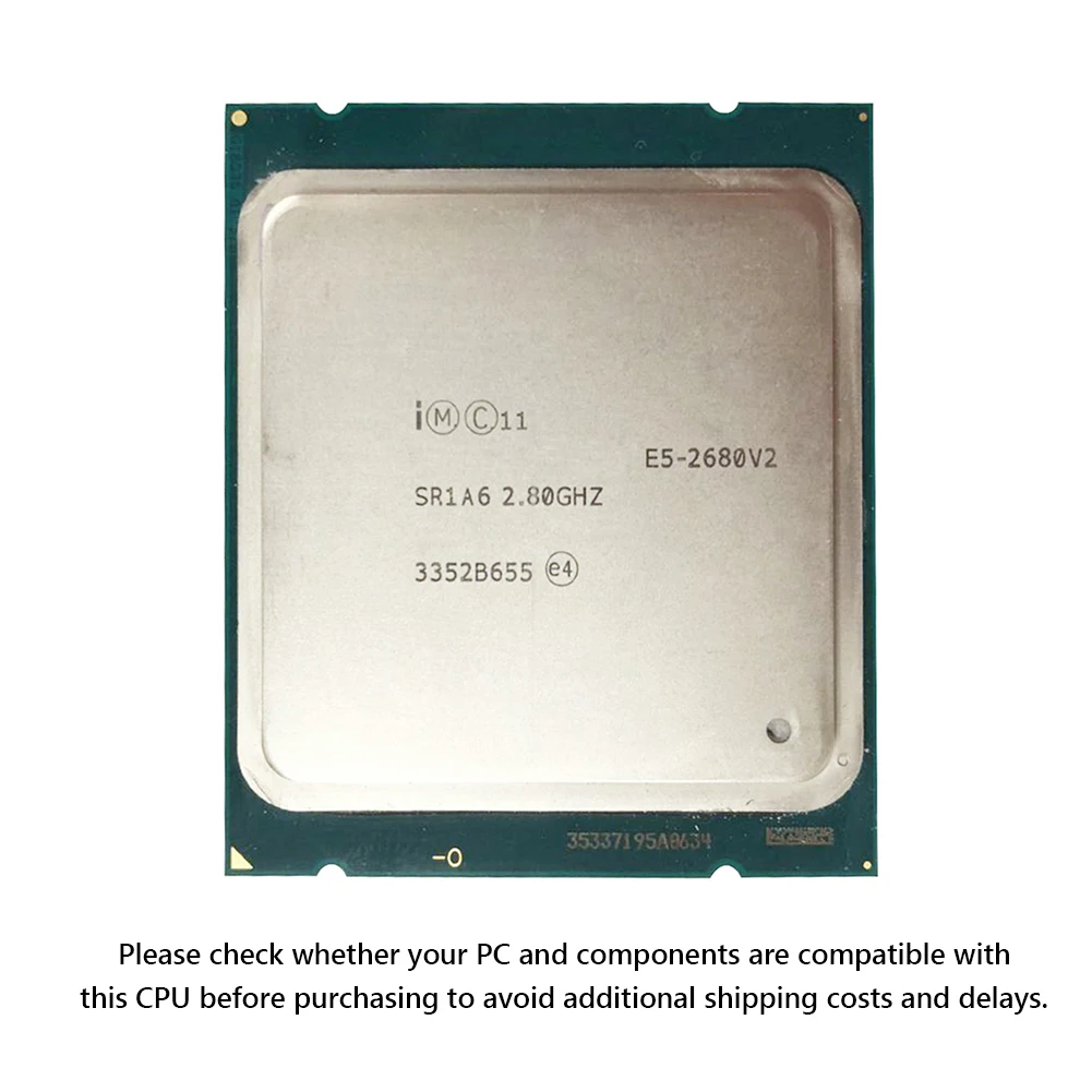 Для Intel Xeon E5-2680 V2 для X79LGA 2011 материнская плата 10 ядер процессор 2 8 ГГц 25M 115 Вт DDR3 ЦП