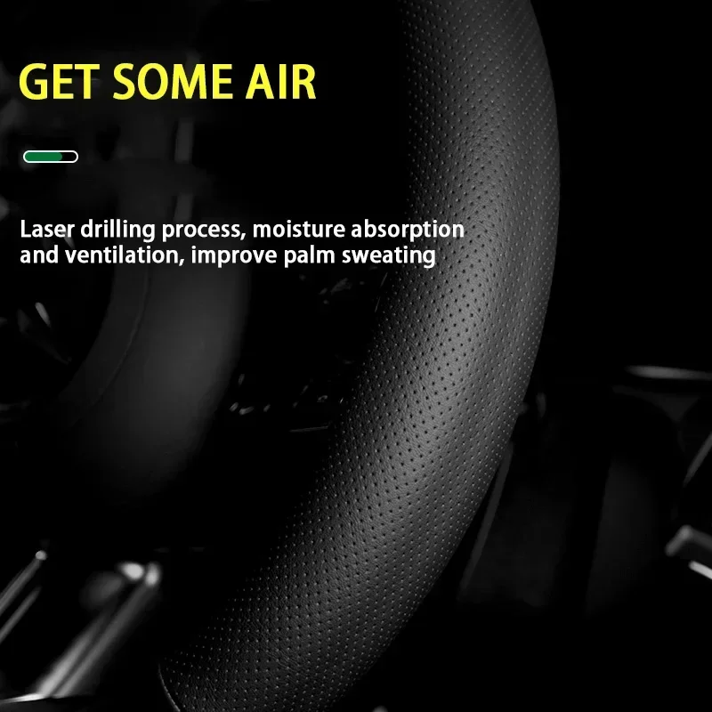 Фото Чехол на руль из кожи без запаха, тонкий, для Subaru XV, подходит для EyeSight AWD, Subaru BRZ, WRX, XV, Ascent, Forester, Outback, Impreza №2