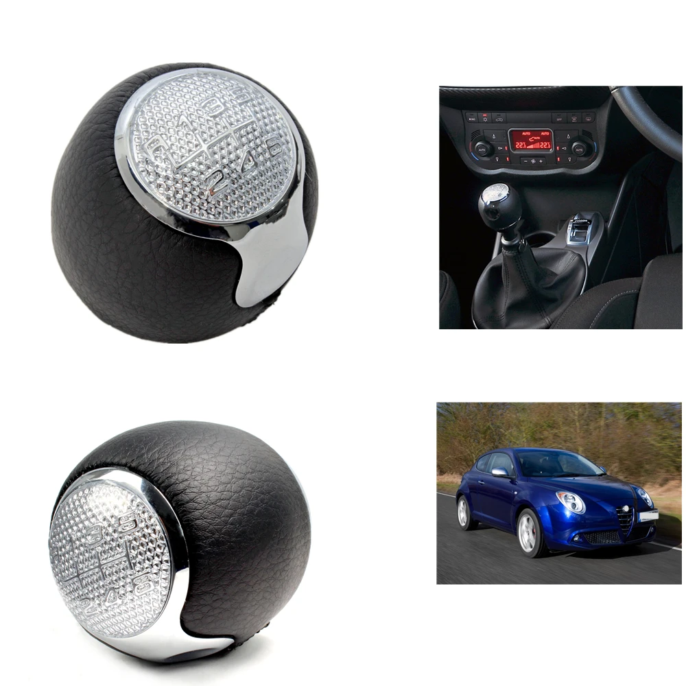 

For Alfa Romeo MiTo 2008 2009 2010 2011 2012 2013 2014 2015 2016 Car-Stying 5 Speed / 6 speed Gear Shift Stick Knob Ball