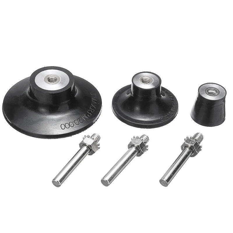 

3Pcs 25/50/75mm Sanding Disc Holder 6mm Shank Roll Lock Pad Holder Rotary Tool For Polishing Abrasive Discs
