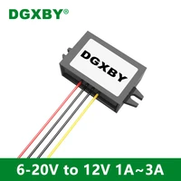 dgxby 12v to 12v 1a 2a 3a battery voltage regulator 6v20v to 12 1v dc dc automatic boost converter ce rohs certification