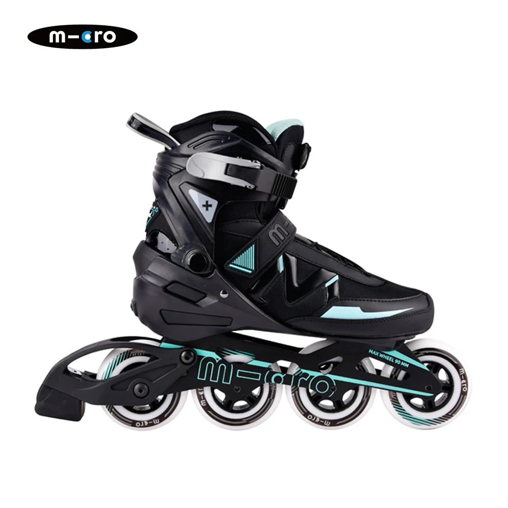 MICRO SKATE m-cro STIMMUNG, FITNESS Inline Skates 4 rad mit bremse, leicht und Komfortabel, 84/90mm 82A SHR Runde, ABEC7