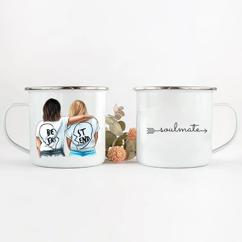 

Soulmate mugs Friend Mug Girls coffee Mug Bestie cups Soul Sisters mugs Long Distance Gift birthday gift for friend
