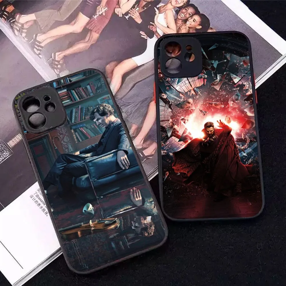 Чехол для телефона B-Benedict Cumberbatch IPhone 14 11 12 13 Mini Pro Max 8 7 Plus X XR XS MAX полупрозрачный