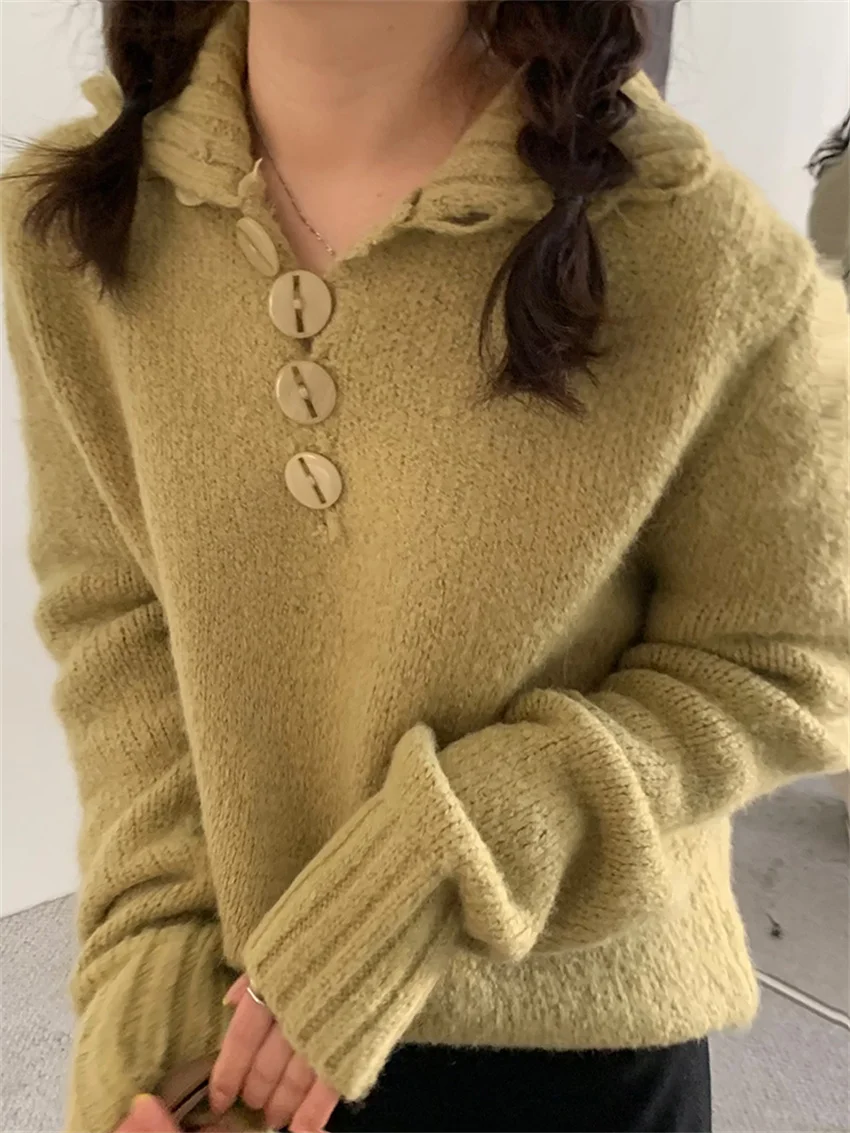 Женский теплый кашемировый свитер-водолазка Alien Kitty элегантный вязаный пуловер