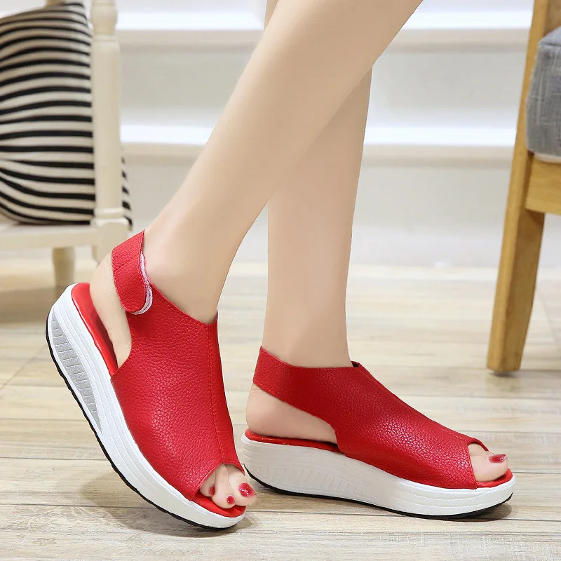 New Women Sandals Summer Casual Plus Size 35-43 Women Wedges Shoes Soft Female Multi-Colors Fashion Platform Lightweight Shoes