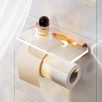 toilet tissue holder toilet roll stand wall mounted punch free toilet paper holder mobile phone toilet paper holder acrylic wood
