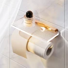 Держатель для туалетной бумаги, подставка для туалетной бумаги, настенный держатель для туалетной бумаги без отверстий, держатель для туалетной бумаги из акрилового дерева