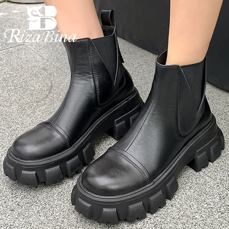 

Ботильоны женские из натуральной кожи, большие размеры 35-42