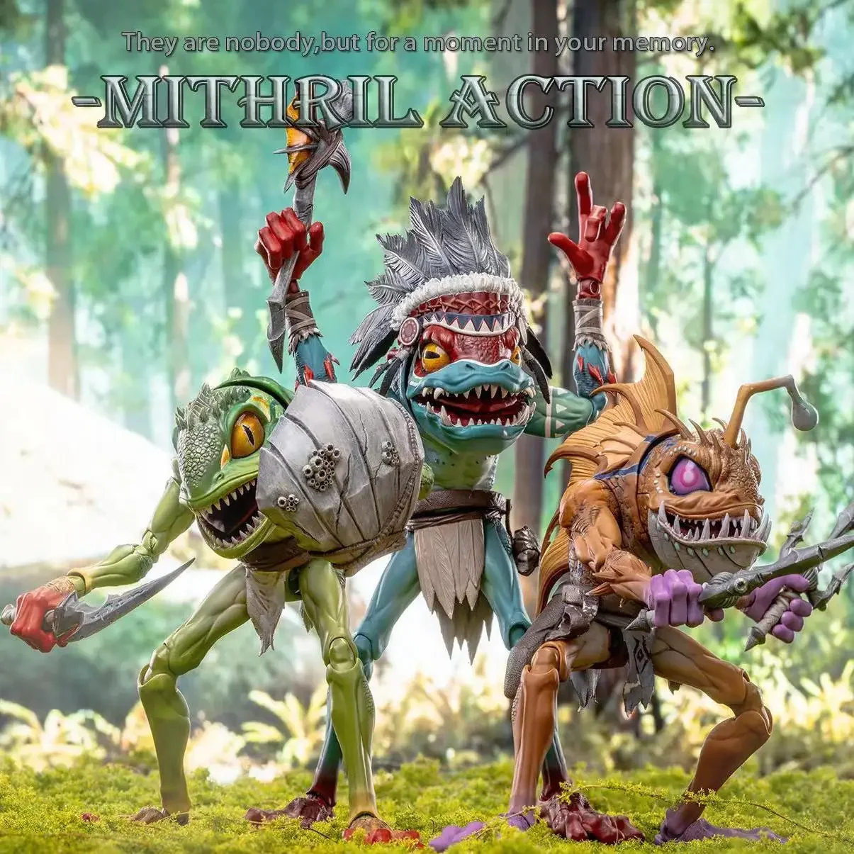 Фото Фигурка Mithril Studio 1/10, Merfolk Murloc Tribe Blade Tide Warrior Abyss Shooter Wave Chief, подвижная коллекция игрушек, подарок №2