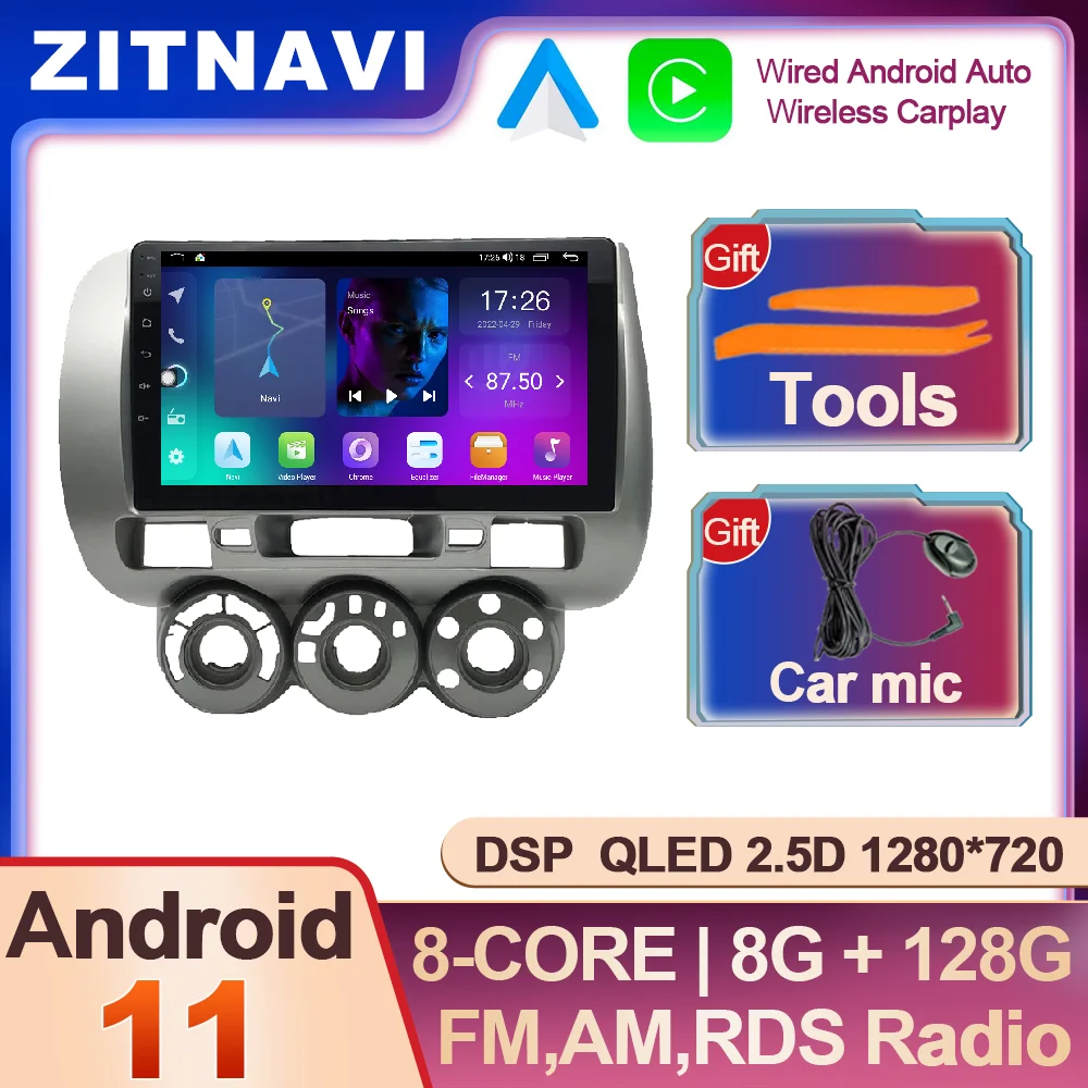

Android 11 For Honda Everus 2002 - 2007 Car Radio AHD 5G WIFI Autoradio SWC Navigation GPS BT QLED DSP Multimedia Player 4G LTE