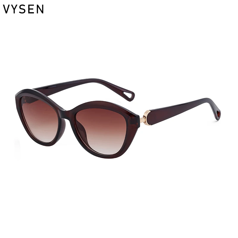 Винтажные женские солнцезащитные очки кошачий глаз 2024 роскошный бренд модные