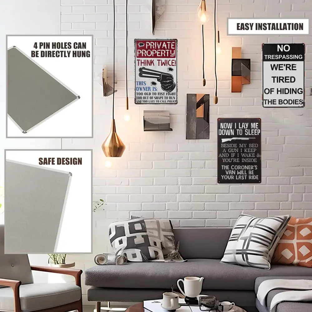 Теперь я лежал мне чтобы спать. Металлическое настенное искусство вывеска в