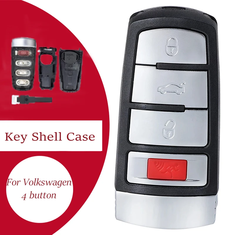 

KEYECU Remote 4 Buttons Car Key Case For Volkswagen VW Passat CC B6 B7 B7L CC R36 Maogotan B5 Passat 3C Car Key Shell