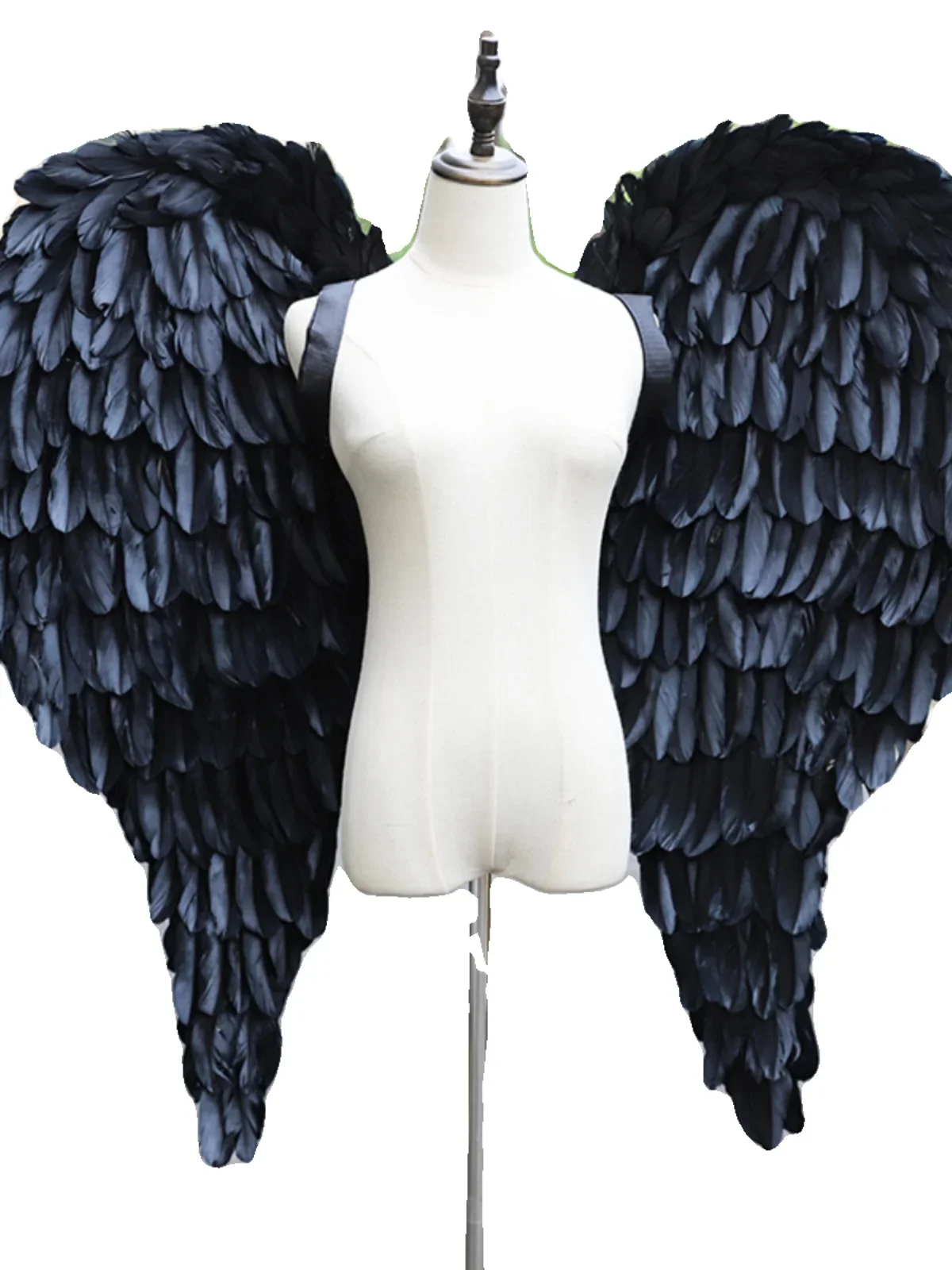 Dark Night Black Devil Photography Feather Wings Super Large Photo Performance Cosplay Bar Show Props