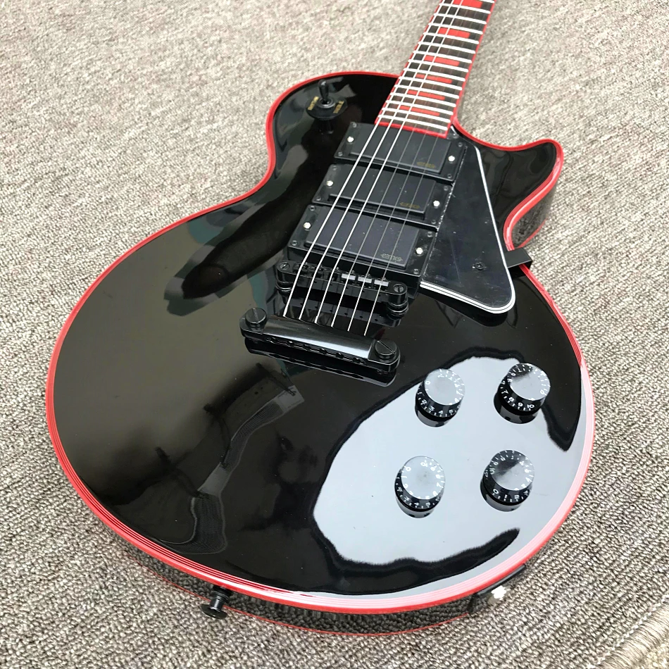 

LP Custom Store-Rosewood Fingerboard, Customized Electric Guitar, Black Hardware, Made in China, Free Shipping