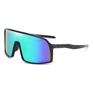 Sport Sunglasses Woman Trendy Fashion Cycling Riding Outdoor Man Ski Shield Big Size Frame Glasses C