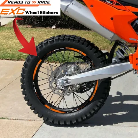 Наклейка на колесо KTM EXC EXCF, аксессуары для мотоциклов F 125 150 200 250 300 350 400 450 500 520 525 530 2008 2011 2016 2024 2025