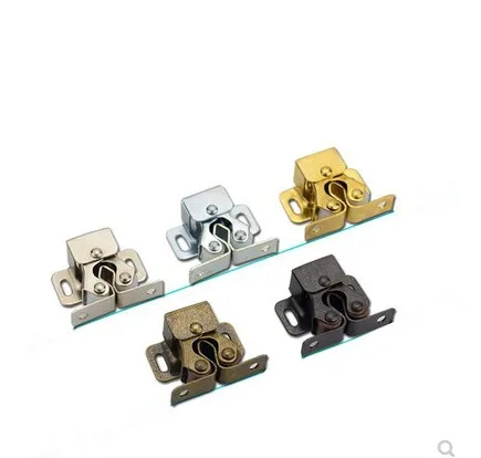 

5PCS Door Stop Closer Stoppers Damper Buffer Magnet Cabinet Catches With Screws For Wardrobe Hardware Furniture Fittings