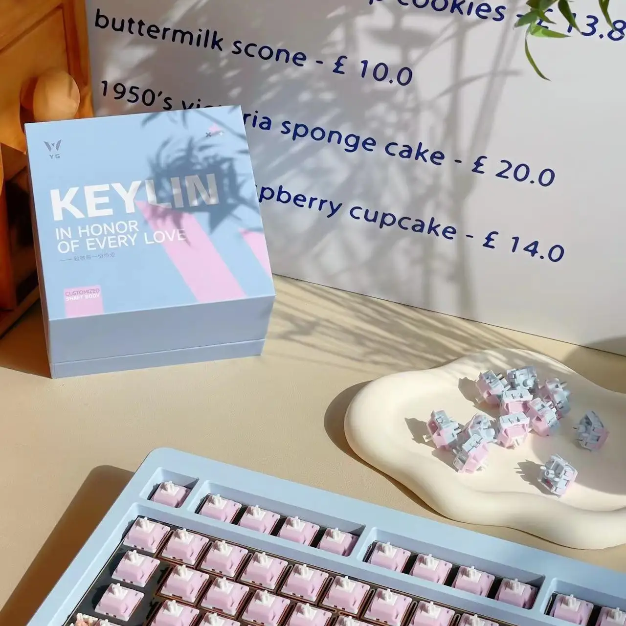 Фото Keygeek YG Keylin Switch Линейный переключатель Mx Механическая ось клавиатуры JJK Switch HIFI ПК Игровая клавиатура Пользовательский 5-контактный переключатель Подарки №4