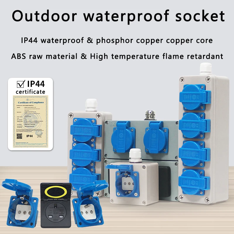 Универсальная Взрывозащищенная Водонепроницаемая панельная штепсельная вилка