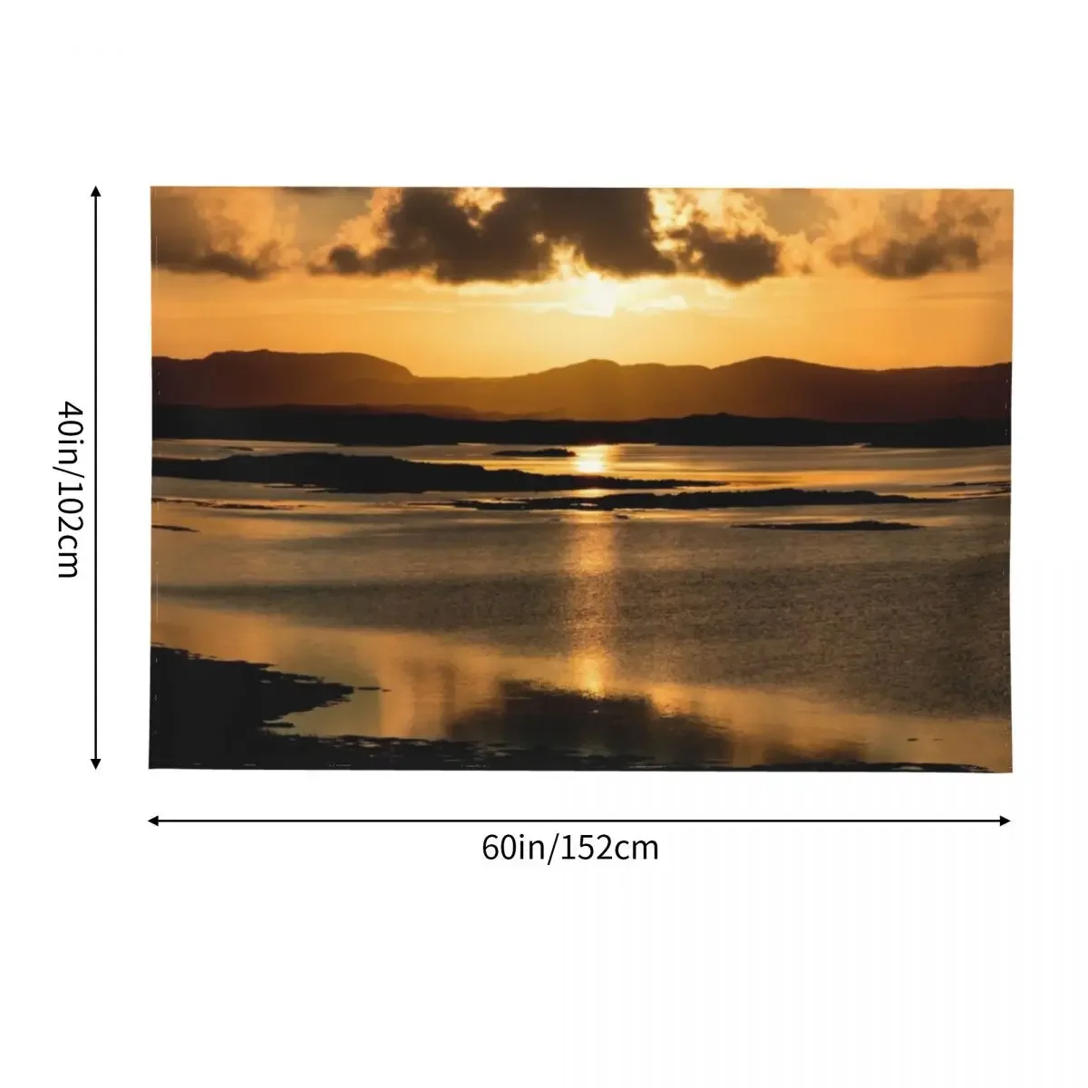 Восход солнца в внешних горбхах гобелен украшение дома для стены